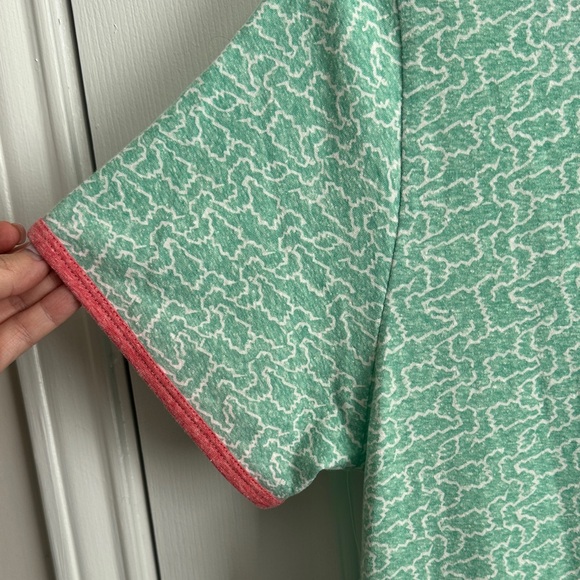 LuLaRoe Mint and Pink Short Sleeve Top - Picture 5 of 5